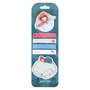 Флажки-закладки и самоклеящиеся блоки в наборе MESHU 'Little Red', 20л., европодвес