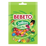 Мармелад жевательный Bebeto Coolbeans Tropic Mix, 60г