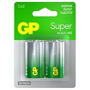 Батарейка GP Super G-Tech C (LR14) 14A алкалиновая, BC2, 2шт