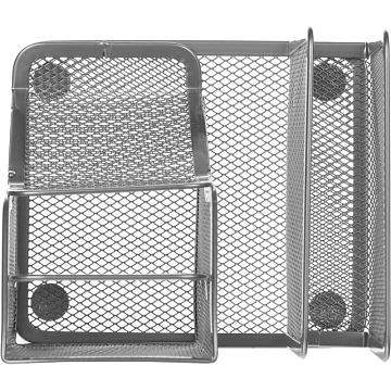 Подставка-органайзер Attache 4отд канцел/писем 130х150х73мм метал сет сереб
