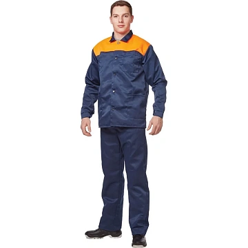 Костюм летний муж. л16-КБР син/оранж (р.60-62) 158-164