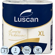 Полотенца бумажные Luscan Expert Max 3сл с тиснением 18м 2рул/уп_Спб