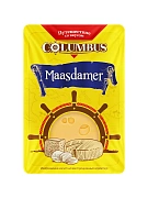 Сыр Columbus Маасдамер полутвердый нарезка 45%, 125г
