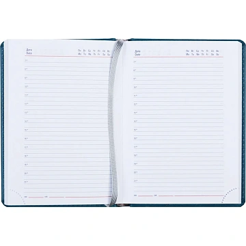 Ежедневник недатированный бирюзовый,А6,110х155мм,176л,ATTACHE Сиам
