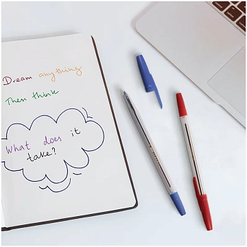 Набор шариковых ручек OfficeSpace 6шт., 06цв., 1,0мм, европодвес