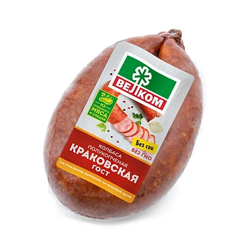 Колбаса Велком Краковская полукопченая, 360г