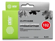 Картридж струйный Cactus CS-PFI102BK черный, 130мл