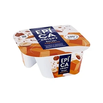 Йогурт Epica Crispy карамель 4.8%, 140г