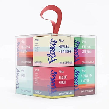 Чай подарочный Floris из 8 кубиков, 80г