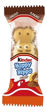 Вафли Kinder Happy Hippo Cacao, 20.7г