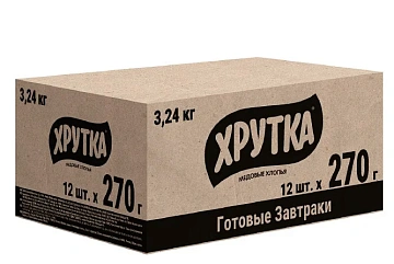 Хлопья Хрутка медовые хрустящие, 270г