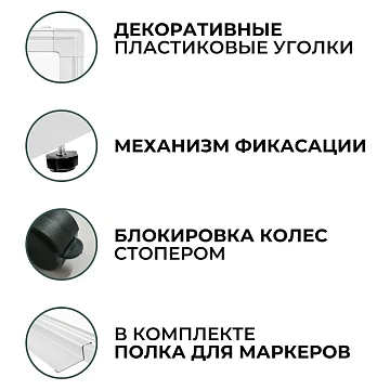 Доска магнитно-маркерная поворотная Attache Twist 100х150см