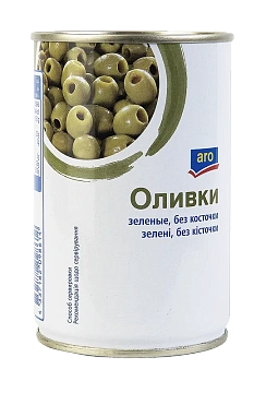 aro Оливки зеленые без косточки 300 г