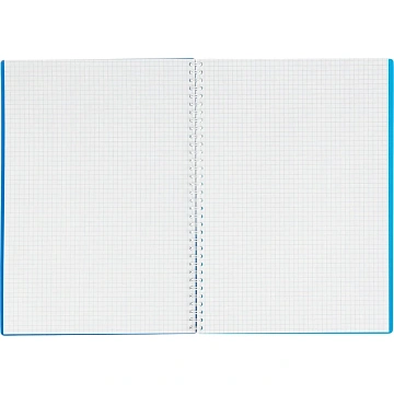 Бизнес-тетрадь А4 96л. Attache Economy, гребень,пласт.обл,синий, клетка