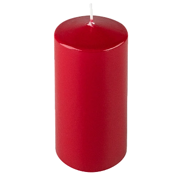 Свеча Metro Professional Столбовая бордо лакированная, 5.6 x 12см