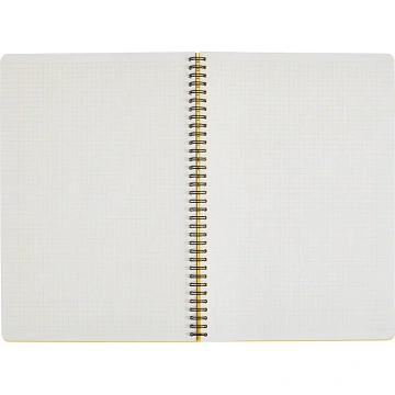 Бизнес-тетрадь А4,96л,кл,спир,пластик,тон.бл. Attache Bright colours Желтый