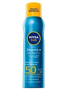 Спрей солнцезащитный Nivea Sun Защита и легкость освежающий SPF50, 200мл