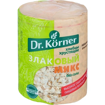 Хлебцы хрустящие Микс Dr.Korner 90 гр