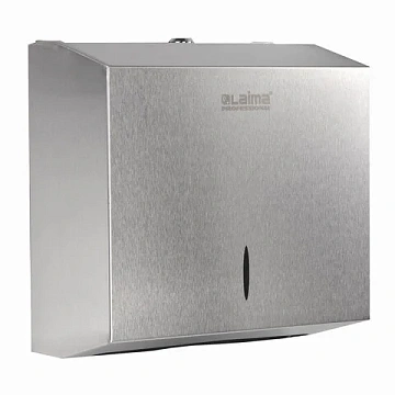 Диспенсер для полотенец LAIMA PROFESSIONAL INOX, (Система H3) V-сложения, нержавеющая сталь, матовый