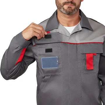 Костюм лет муж (куртка, пк) л10 т.сер/св.сер 112-116/182-188