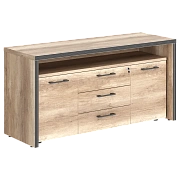 Тумба с фригобаром TTF-3D.1A Дуб Каньон 1640х550х800 TORR