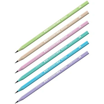 Карандаш ч/г Berlingo 'Flexy Pastel' HB, трехгранный, заточен., пластиковый, ПВХ-бокс