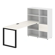 Рабочая станция EQRST 1117 Ясень Траун/Черный 2190х1120х1355 EDIS