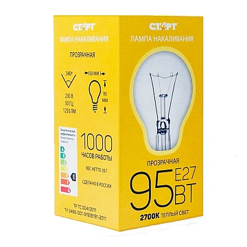 Лампа стандартная Старт Б Е27 95W