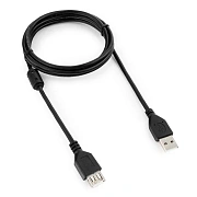 Удлинитель Cablexpert (CCF-USB2-AMAF-6) USB 2.0 AM/AF, 1.8 м, фер, экр, чер