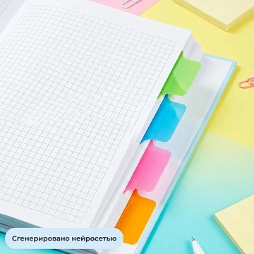 Разделитель листов полоски,пласт,12 л.,4 цвет