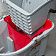 Ведро Rubbermaid WaveBrake для грязной воды, красное, FG9C7400RED