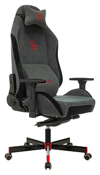 Кресло игровое A4Tech Bloody GC-420 серый крестов. металл