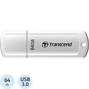 Флеш-память Transcend JetFlash 730, 64Gb, USB 3.1 G1, бел, TS64GJF730