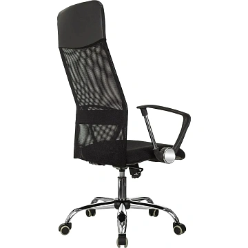 Кресло VB_EChair-508 TTW сетка/ткань/кожзам черный хром