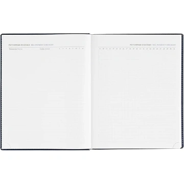 Ежедневник датированный 2026, синий,А4, 210х265 мм,336 стр, АТТАСНЕ Agenda