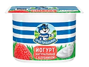Йогурт Простоквашино клубника 2.9%, 110г