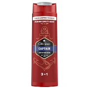 Гель для душа-шампунь мужской Old Spice Captain 3в1, 400мл
