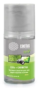 Набор для чистки экранов и оптики Cactus CS-S3004E салфетка + гель, 18x18см, 200мл