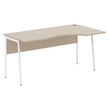 Стол прямой СА-1P(R) Мокачино/Белый 1600х900х755 IMAGO PLUS