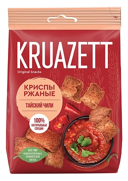 Крипсы Kruazett ржаные тайский чили, 70г