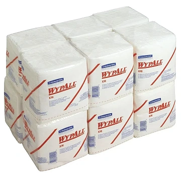 Протирочные салфетки Kimberly-Clark WypAll Х70 8387, листовые, 76шт, 1 слой, белые