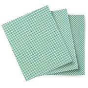 Салфетка хозяйственная Tts Basic-T 40х50см, белая/зеленая, вискоза/полиэстер, 200шт, TCH603049