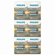 Батарейки алкалиновые КОМПЛЕКТ 2 шт. (отрывной блок) PHILIPS Entry, ААА (LR03,15 А) блистер, Б0064646