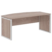 Стол руководителя XQPET 189 Дуб Сонома/Алюминий 1800х914х750 XTEN-QP