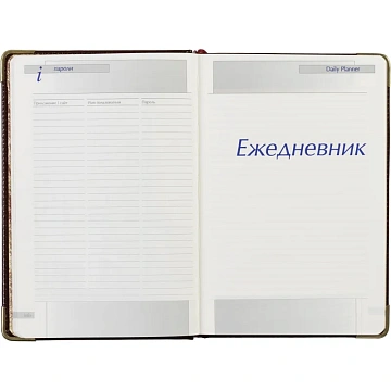 Ежедневник полудатированный коричневый А5 IMPERIUM 3-023/123