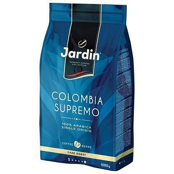 Кофе в зернах JARDIN 'Colombia Supremo' 1 кг, арабика 100%, 0605-8