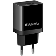 Зарядное устройство сетевое Defender EPA-10, 1*USB, 2.1А output, пакет, черный