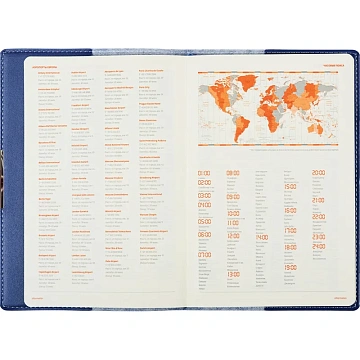 Ежедневник недатированный А5 METROPOL (СИНИЙ)3-491/01