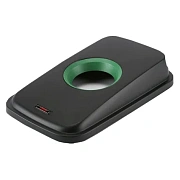 Крышка для контейнера Vileda Professional Гео 55/70л, с отверстием для бутылок, черный/зелен, 137734