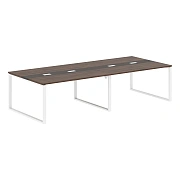 Конференц стол EQCT 3114 Дуб Денвер темный/Белый 3132х1346х750 EDIS